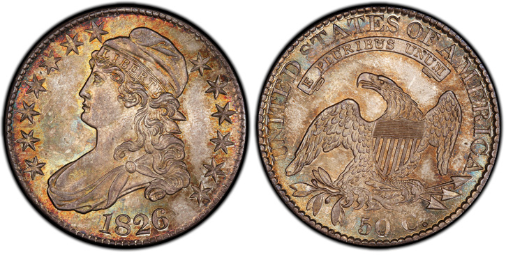 1826 Capped Bust Half Dollar. O-102. MS-66 (PCGS).